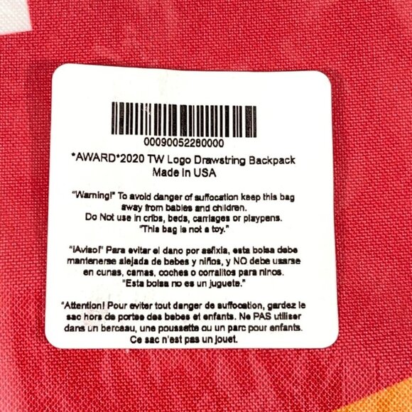 Tupperware Drawstring Backpack -‎ NEW - Picture 2 of 4